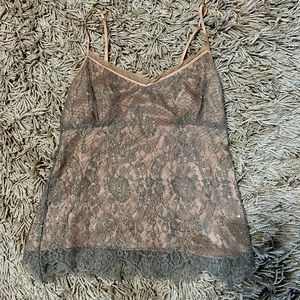 DKNY y2k lace tank